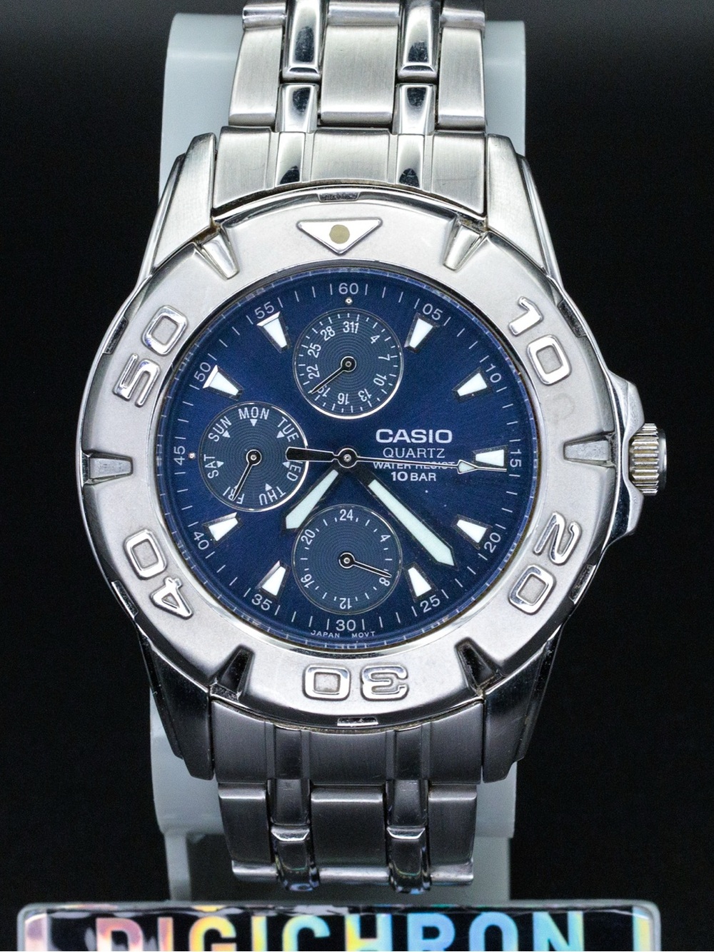 Casio Rare MTD-1047 Vintage 40mm JDM Import Chronograph